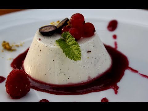 Panna Cotta de granada / Cómo hacer Panna Cotta