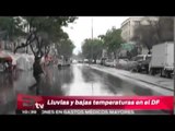 Lluvia y bajas temperaturas en el DF / Excélsior informa