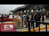 Normalistas tomaron caseta de Oaxaca / Excélsior Informa