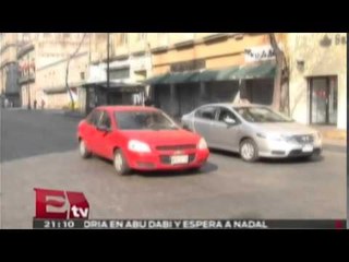 Calles vacías y con neblina en la primera mañana del 2015 / Todo México