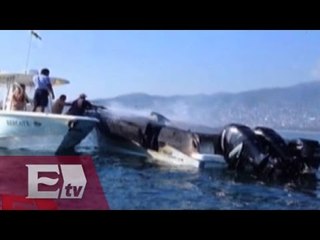 Incendio consume yate de lujo en Acapulco/ Excélsior Informa