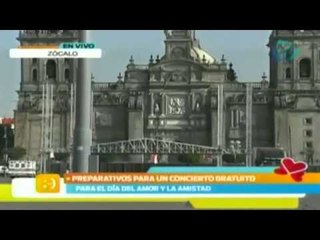 Concierto gratuito en el Zócalo Capitalino