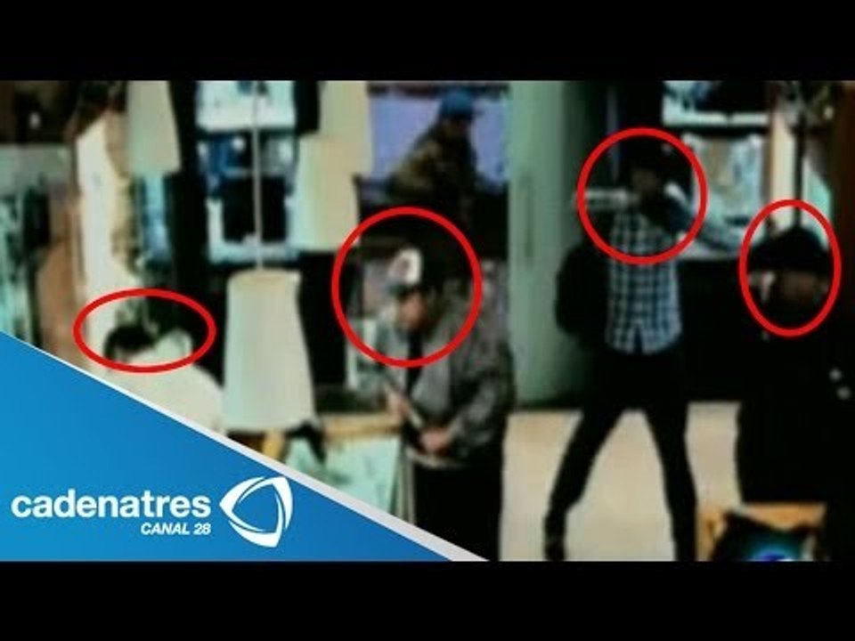 Difunden video de asalto a joyería en Santa Fe (VIDEO)