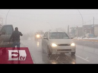 Cae aguanieve en Ciudad Juárez, Chihuahua/ Excélsior Informa