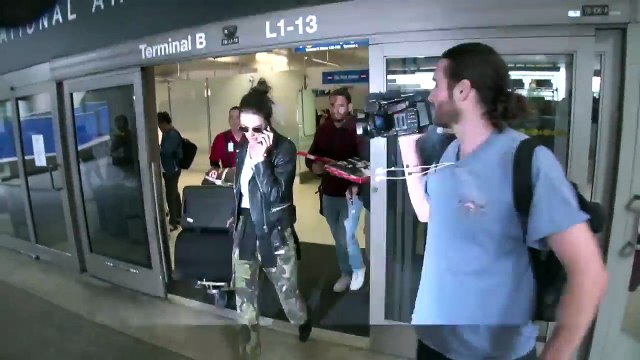 Alessandra Ambrosio Is Dangerously Sexy In Leather/Camo Combo