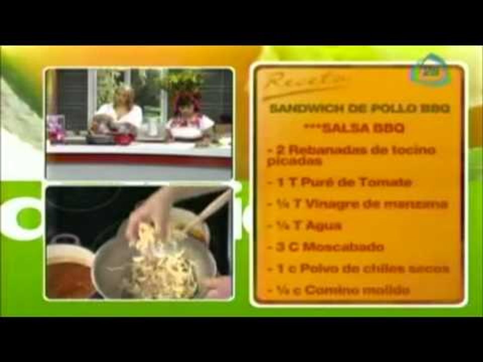 Sandwich de pollo BBQ/ Sandwich de pollo/pollo BBQ