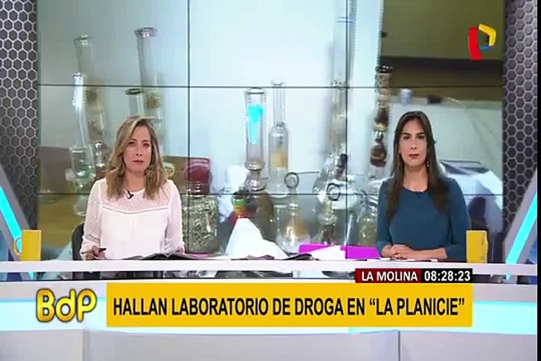 PNP dio detalles sobre allanamiento de laboratorio clandestino de droga en La Molina