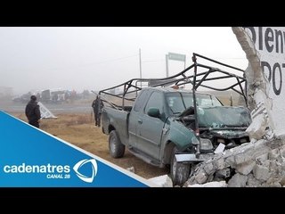 Aparatoso accidente vehicular deja sin vida a un hombre de 25 años