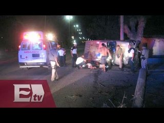 Vuelca camioneta de carga en calles de la colonia Centro / Vianey Esquinca