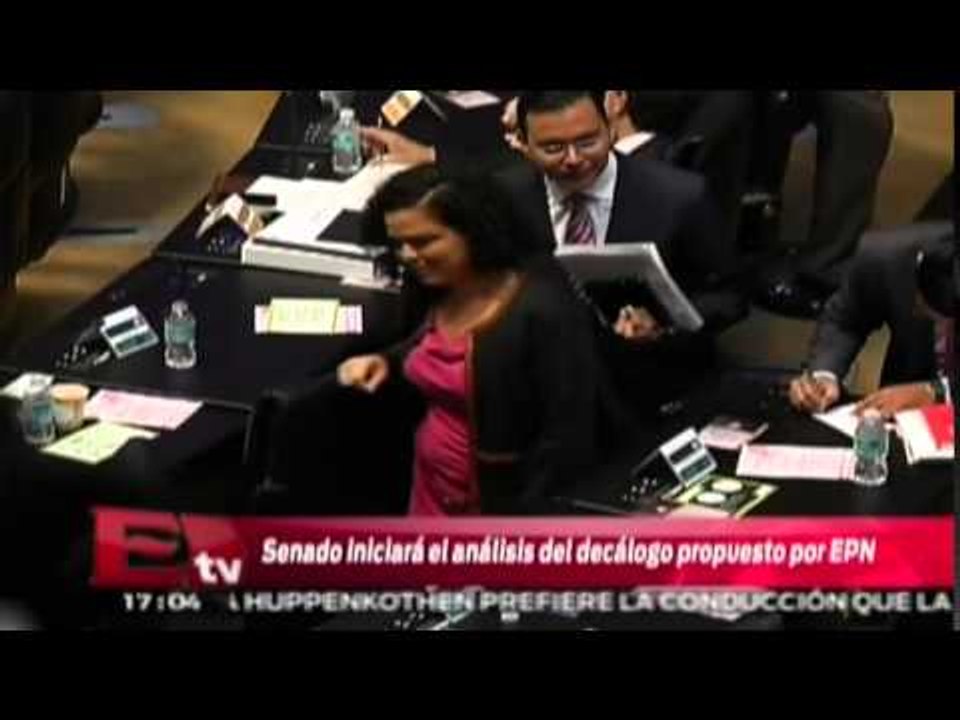 Senado iniciará el análisis del decálogo propuesto por Peña Nieto / Excélsior Informa