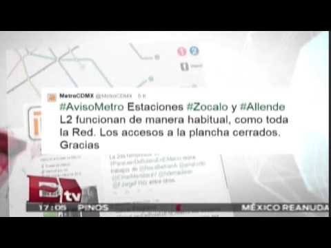 Metro cierra accesos al Zócalo capitalino / Excélsior Informa