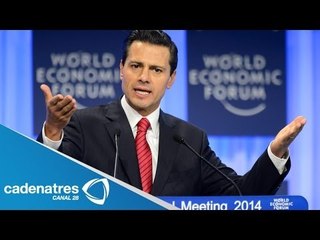 Peña Nieto invita a autodefensas a unirse a instituciones; destaca reformas estructurales en Davos