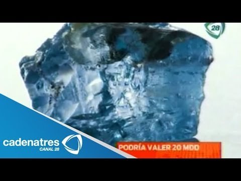 Encuentran en Sudáfrica un diamante azul valorado en 20 millones de dólares
