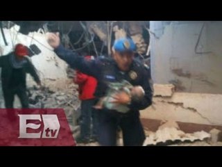 Policía rescata a bebé tras explosión en Hospital Infantil de Cuajimalpa (IMÁGENES)