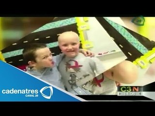 Cáncer no rompe la amistad de dos niños de Estados Unidos