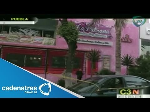 Hombres armados hieren a 2 personas en el Bar La patrona, Puebla