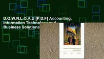 D.O.W.N.L.O.A.D [P.D.F] Accounting, Information Technology and Business Solutions [P.D.F]