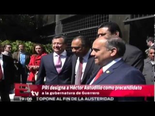 PRI designa a Héctor Astudillo como precandidato a la gubernatura de Guerrero