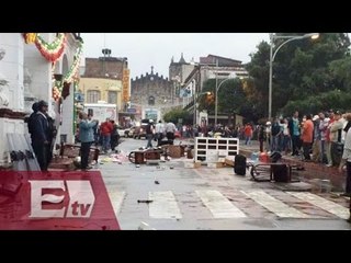 CNTE Michoacán causa destrozos a instalaciones de la SEP / Martín Espinosa