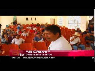 Rubén Mazari Sánchez  "El charro" declara  ante autoridades / Vianey Esquinca