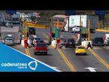 Tráfico en los principales accesos carreteros a la Ciudad de México