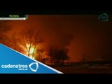 Fuego consume 32 vagones de Rusia / Fire consumes 32 wagons of Russia