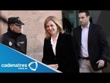 Infanta Cristina compareció ante la justicia y se desligó de los negocios de su esposo