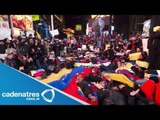 Venezolanos se manifiestan en Nueva York contra gobierno de Nicolás Maduro