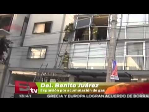Explosión por acumulación de gas en la delegación Benito Juárez/ Comunidad