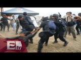 40 detenidos en un desalojo de transportistas en Oaxaca Vianey Esquinca