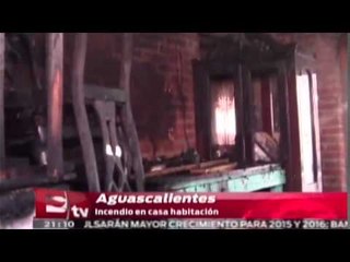 Mujer lesionada por incendio al interior de su casa en Aguascalientes / Martín Espinosa