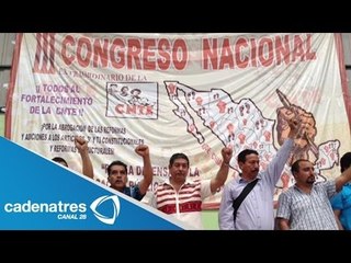 Acuerda CNTE movilización nacional durante visita de Barack Obama