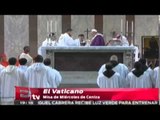 El Papa encabezó en el Vaticano  la misa de miércoles de ceniza / Excélsior Informa