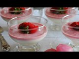 Panna cotta con fresas y té verde  / Panna cotta recipes