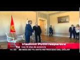 Vladimir Putin reaparece tras 10 días de ausencia / Titulares de la tarde