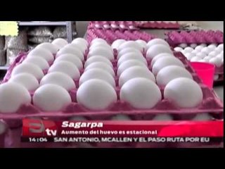 Alza en precio de huevo es normal en cuaresma: Sagarpa / Titulares de la tarde