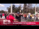 Agresión de encapuchados en zona militar / Vianey Esquinca