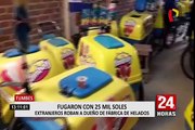 Tumbes: extranjeros roban más de 25 mil soles de una fábrica de helados