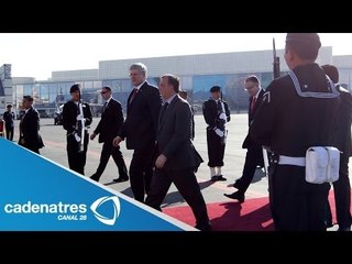 Stephen Harper, primer ministro de Canadá, llega a México para Cumbre de Toluca