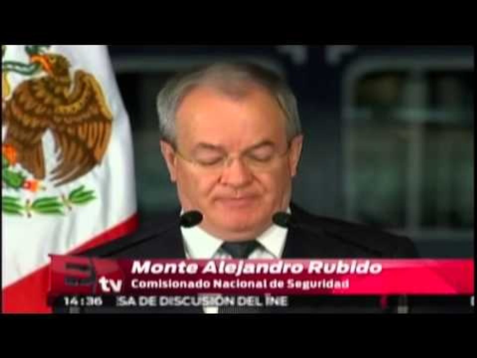Presentación de la captura de Servando Gómez “La tuta”:Excélsior informa