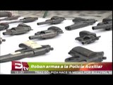 Roban 34 armas a la Policía Auxiliar en el DF/ Comunidad