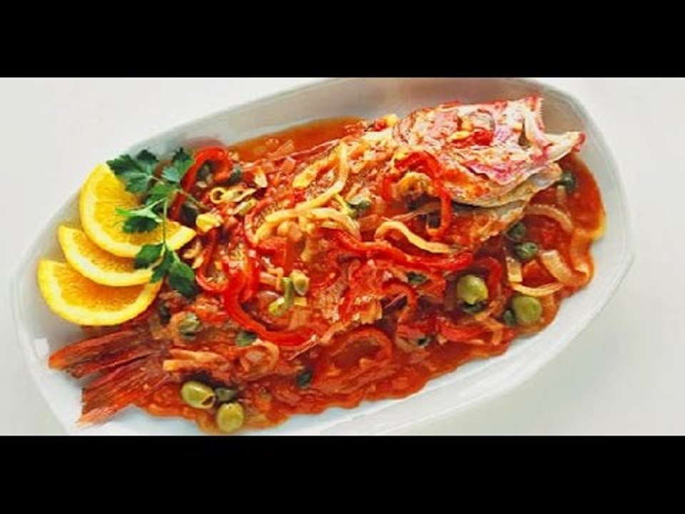Receta de Huachinango a la veracruzana