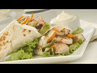 Wraps de pollo con fruta