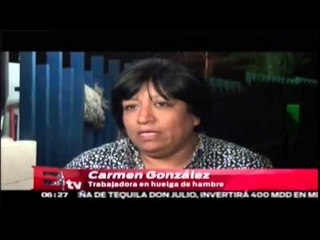 Empleados de Hospital realizan huelga de hambre / Vianey Esquinca