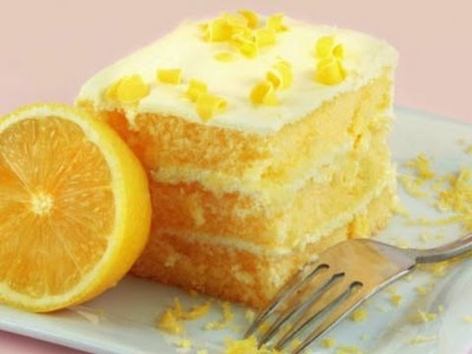 Pastel de capas de limón