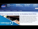 Astronautas felicitan a Alfonso Cuarón por su triunfo en Gravity / Congratulate Alfonso Cuaron