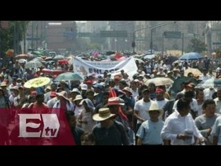 Manifestación de maestros en Michoacán / Vianey Esquinca