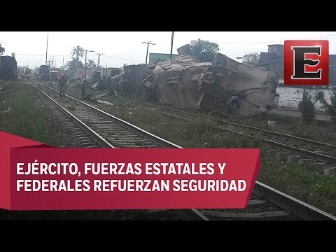 Reanudan en Orizaba circulación de trenes en vía afectada por descarrilamiento