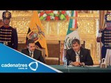 Peña Nieto y Rafael Correa acuerdan combatir al crimen organizado