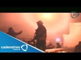 Empleados evitan desgracias en un incendio de una tienda de telas